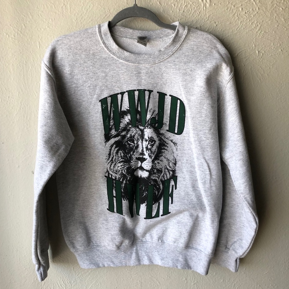 Small Elevated Faith WWJD Sweatshirt